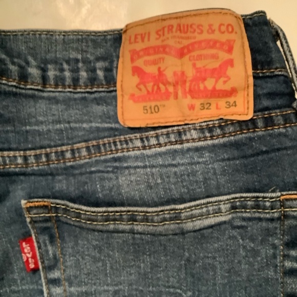 Levis 510 Medium Wash Mens Jeans - Picture 3 of 8